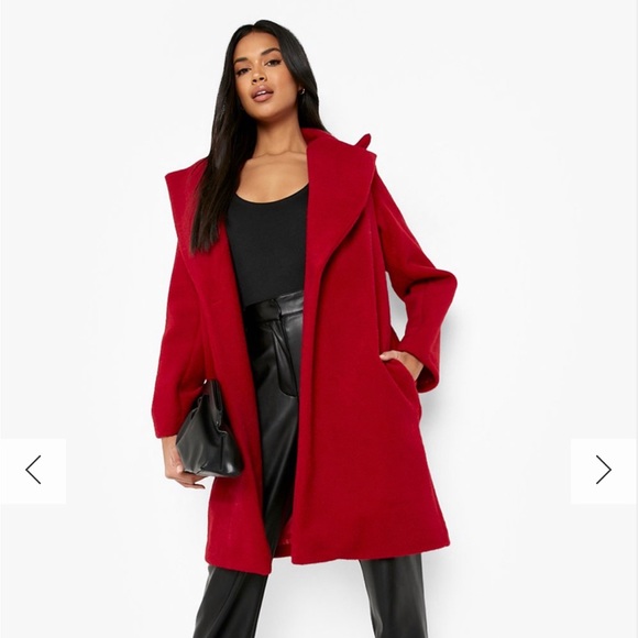 Bohoo Soft Brushed Wool Look Coat - Picture 5 of 5